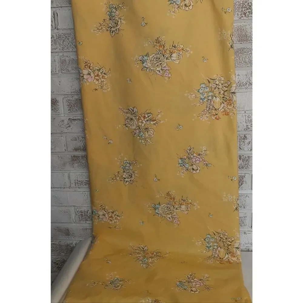 Vintage Penney's Double Bed Flat Sheet 81x108 Mid 1960s Sunny, Cottage,...